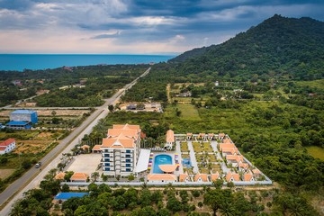 Drone View of Vakara Hotel Kep